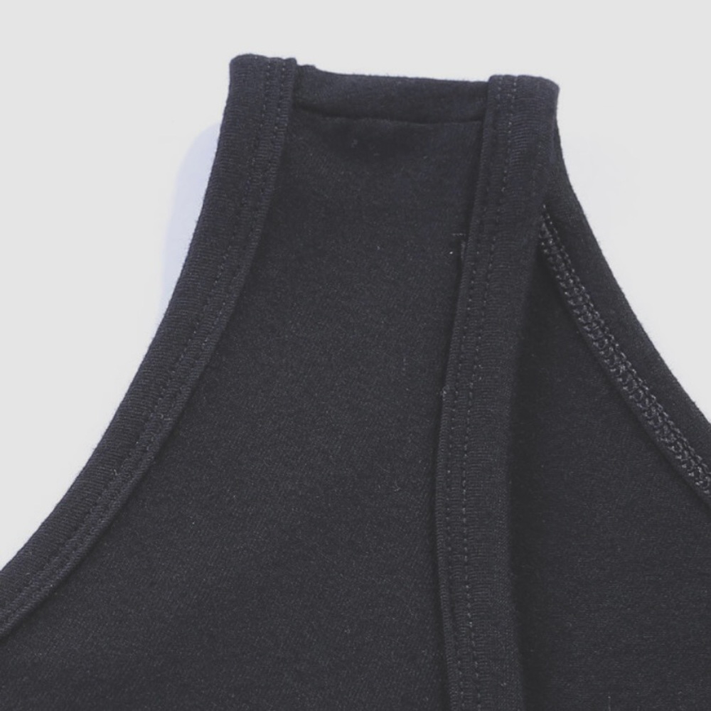 NWT Black Tank Top With Aztec Patterned Pocket - Picture 4 of 9